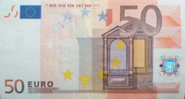 50 EUROS SPAIN(V) MO45 Error In Code No Number 0 Letter O In Code, TRICHET - 50 Euro