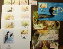 Gibraltar 1991 Mi 619-622 WWF BIRDS Vogel Oiseaux Migrateurs  Maxi Card FDC MNH ** #cover 5009 - Collections, Lots & Séries