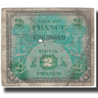 France, 2 Francs, Drapeau/France, 1944, AB+, Fayette:VF16.1, KM:114a - 1944 Drapeau/Francia