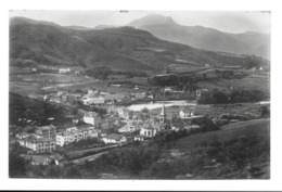 64 - BEHOBIE - VUE SUR LA BIDASSOA ET L ESPAGNE - Carte Photo + Cachet Fontière Espognole "chez Simon" - Béhobie