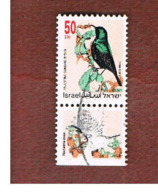 ISRAELE (ISRAEL)  - SG 1188   - 1993  SONGBIRDS: PALESTINE SUNBIRD  (WITH LABEL)  - USED ° - Used Stamps (with Tabs)