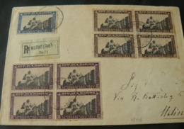 1940 _ S. MARINO:BUSTA + 1,25 +4 DEL 5 C.+ 4 DEL 10 C.  "12 ° ANNIVERSARIO FONDAZIONE FASCIO S: MARINO" - Storia Postale