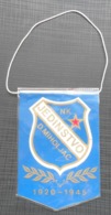 NK JEDINSTVO DONJI MIHOLJAC CROATIA SOCCER / FUTBOL / CALCIO OLD PENNANT, SPORTS FLAG - Bekleidung, Souvenirs Und Sonstige