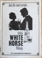 1966 - Whisky WHITE HORSE  - 1 Pag. Pubblicità Cm. 13x18 - Whisky