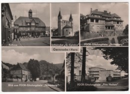 Quedlinburg Gernrode - S/w Mehrbildkarte 4 - Quedlinburg