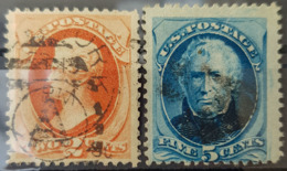 USA 1875 - Canceled - Sc# 178, 179 - 2c 5c - Used Stamps