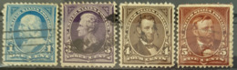 USA 1894 - Canceled - Sc# 246, 253, 254, 255 - 1c 3c 4c 5c - Oblitérés