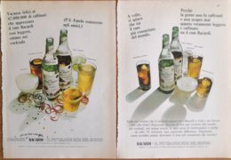 1966 - BACARDI - 2 Pag. Pubblicità Cm. 13x18 - Alcoolici