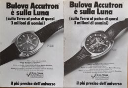 1967 - Orologio BULOVA ACCUTRON  - 2 Pag. Pubblicità Cm. 13x18 - Montres Gousset