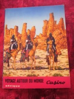 VOYAGE AUTOUR DU MONDE AFRIQUE ALBUM INCOMPLET PRESTIGIEUSES IMAGES OFFERTES PAR CHOCOLAT CASINO JEU CONCOURS 50 PAGES - Albums & Catalogues
