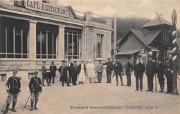 Thème:    Métier. Douanier. Frontière Franco Allemande.Col De La Schlucht  Gendarmes Français Et Allemands 2 (Voir Scan) - Police - Gendarmerie