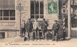 Thème:    Métier. Douanier. Frontière Franco Allemande.Col De La Schlucht  Gendarmes Français Et Allemands 4 (Voir Scan) - Polizia – Gendarmeria