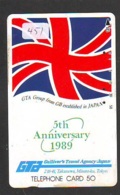 Télécarte Japon * ANGLETERRE * ENGLAND *  (451) GREAT BRITAIN RELATED * Phonecard Japan - Culture