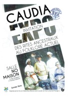 Invitation à L'exposition Caudia Des Rites Ancestraux Au Folklore Actuel (Bois-d'Haine, 2016) - Publicités