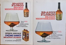 1968 - BRANDY FLORIO  - 2 Pag. Pubblicità Cm. 13x18 - Spirits