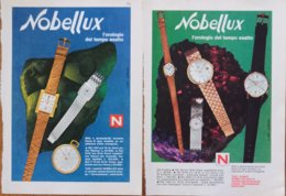 1968 - Orologio NOBELLUX  - 2 Pag. Pubblicità Cm. 13x18 - Orologi Da Polso