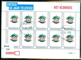 NEDERLAND * PERSOONLIJKE POSTZEGELS * ONTDEK 60 JAAR TELEVISIE * HET KLOKHUIS  * BLOK * POSTFRIS GESTEMPELD (261) - Personalisierte Briefmarken