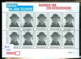 NEDERLAND * PERSOONLIJKE POSTZEGELS ONTDEK 60 JAAR TELEVISIE * ERIK ODEKERKE * BLOK VAN 10 * POSTFRIS GESTEMPELD (268) - Personalisierte Briefmarken