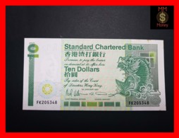 HONG KONG 10 $  1.1.1991  "SCB"   P. 278 D  Stains  UNC - Hong Kong