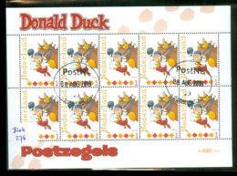 NEDERLAND * Persoonlijke Postzegels * DISNEY * DONALD DUCK * BLOK VAN 10  * POSTFRIS GESTEMPELD (276) - Francobolli Personalizzati