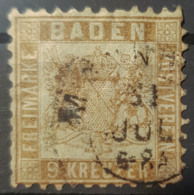 BADEN 1862 - Canceled - Mi 20 - 9k - Afgestempeld