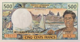 Tahiti (French Oceania) 500 Francs ND (1985) , UNC (P-25d, B-404e) S/N 59747 - Papeete (Frans-Polynesië 1914-1985)