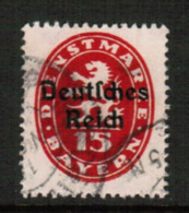 BAVARIA  Scott # O 54 VF USED (Stamp Scan # 541) - Dienstzegels