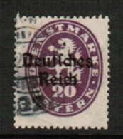 BAVARIA  Scott # O 55 VF USED (Stamp Scan # 541) - Dienstzegels