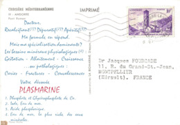 ANDORRE - CROISIERE MEDITERRANEENNE - IONYL 1960 - PLASMARINE -  ANDORRE. - Lettres & Documents