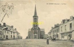 53 Le Genest, La Place, Vieux Tacot, Commerces..., 1909 - Le Genest Saint Isle