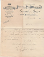 Delcampe - Facture : Fabrique De Toiles Et Linge De Table : Trousseaux & Layettes : GIRAUD & PUPIER : Villefranche - Rhone - 1900 – 1949