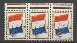 Franchise Militaire N°13 -  Type Drapeau(sans Valeur) - Bande De 3 Bdf - Timbres De Franchise Militaire