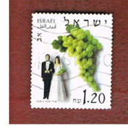 ISRAELE (ISRAEL)  - SG 1671   - 2002  MONTHS OF THE YEAR: AV  (SELF-ADHESIVE)  - USED ° - Used Stamps (without Tabs)