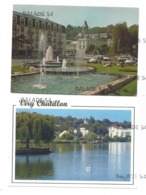 2 CPM - VIRY CHATILLON (91) Le Lac / Place De L'Hotel De Ville - Viry-Châtillon