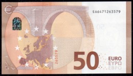 50 EURO ITALIA  SA  S024  Ch. "47"  - DRAGHI   UNC - 50 Euro