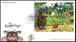 GROSSBRITANNIEN GRANDE BRETAGNE GB 2019 M/S THE GRUFFALO FDC SG MS4288 MI B4466-69 YT F4879-82 - 2011-2020 Decimal Issues