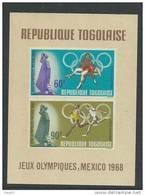 Togo BF N° 32 XX  Jeux Olympiques De  Mexico, Le Bloc  Sans Charnière, TB - Togo (1960-...)