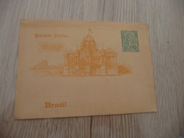 Entier Brésil Brazil   Illustrée - Briefe U. Dokumente