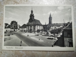 CPA. FRANKENTHAL RATHAUSPLATZ - CARTE ANIMEE   - Non écrite - Frankenthal