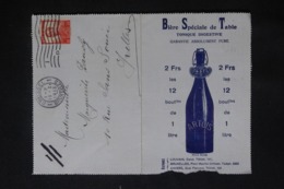 BELGIQUE - Carte Lettre Illustrée ( Bière ) De Bruxelles Pour Ixelles En 1913  - L 43149 - Postbladen