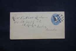 ETATS UNIS - Entier Postal Pour Le Canada , Oblitération Plaisante - L 43165 - ...-1900