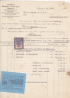 FACTURA, RECHNUNG   --  KLAGENFURT   --   VALENTIN TROST Jun.   --  1921  --  MIT 50 HELLER TAX STAMP  --  STEMPELMARKE - Austria