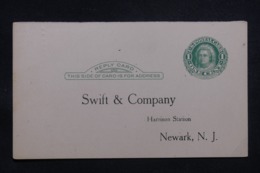 ETATS UNIS - Entier Postal Commercial Pour Newark En 1921 Non Circulé - L 43188 - 1921-40