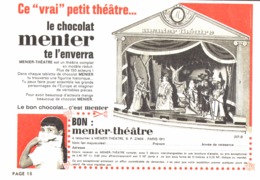 PUB THEATRE Du CHOCOLAT " MENIER "   1963 ( 2 ) - Chocolat