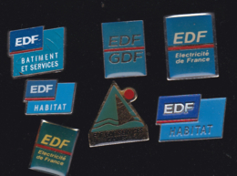 60094-lot De 7 Pin's.EDF.GDF.gaz.electricite.. - EDF GDF