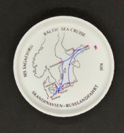 Cendrier Porcelaine Rosenthal. Paquebot MS Sagafjord. Baltic Sea Cruise. 1974. Skandinavien-Russlandfahrt. - Porzellan