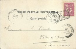 1902 - Carte Vue "Sainte Sophie" Vers La France - Covers & Documents