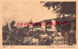 09 - FOIX -LE CHATEAU  FACADE DE L BARBACANE    - ARIEGE - Foix