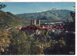 09 - FOIX -PANORAMA DE LA CITE COMTALE VERS LE MONT FOURCAT ET LE PIC DE MONTGAILHARD  -    ARIEGE - Foix