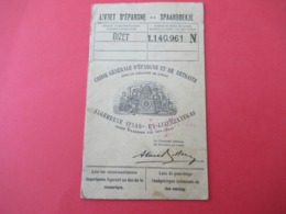 Livret D'Epargne/Caisse Générale D'Epargne Et De Retraite Sous La Garantie De L'Etat/SPAARBOEKJE/Belgique/1936   VPN286 - Non Classés